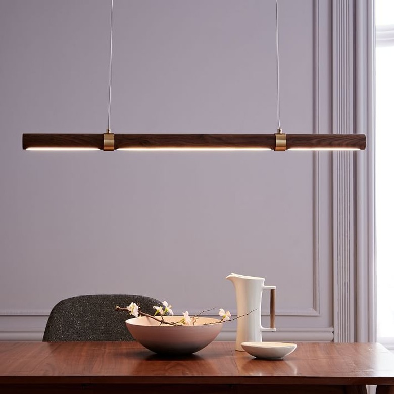 Linear Wood LED Pendant